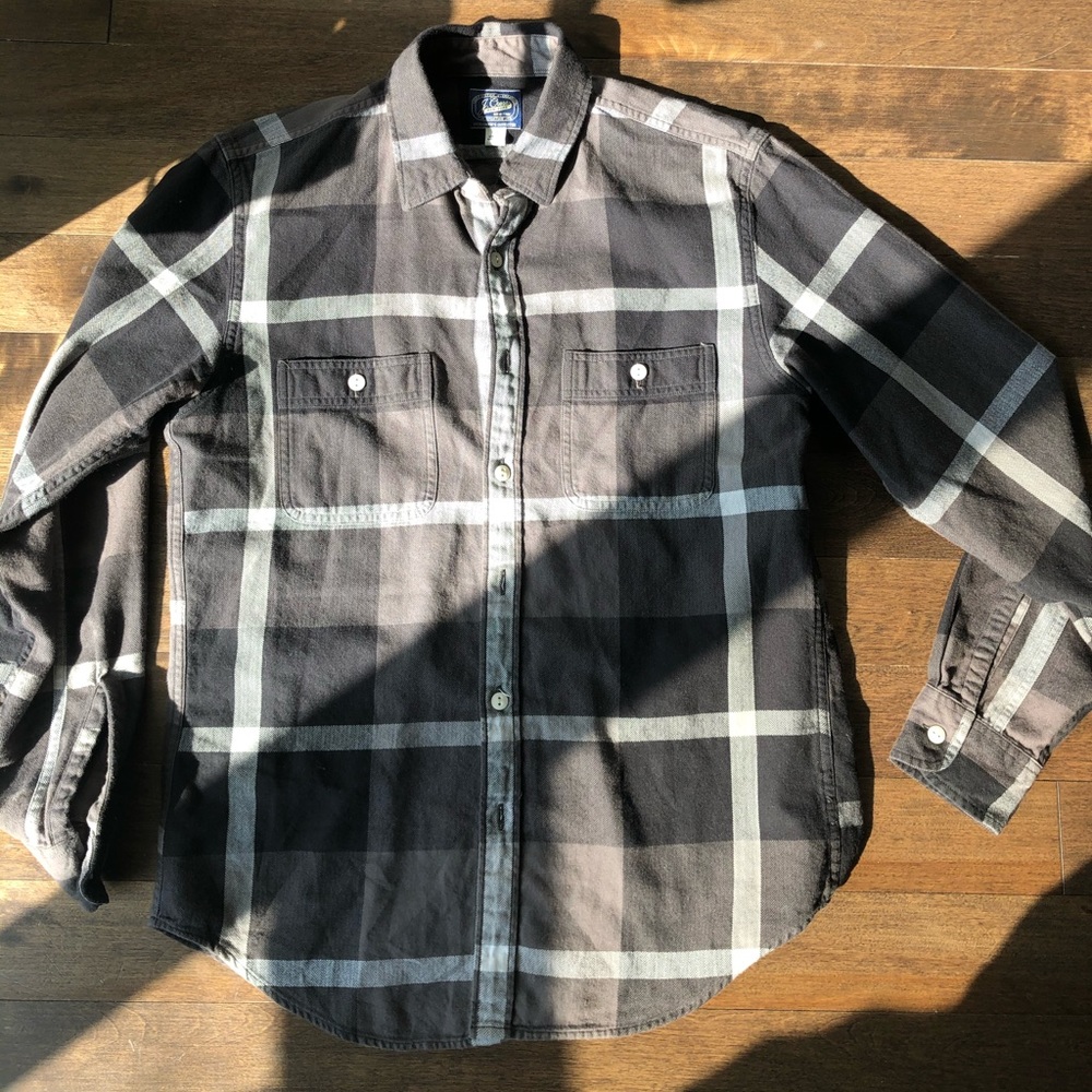 J Crew plaid Oxford